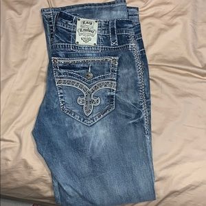 Men’s Rock Revival light wash jeans size 36